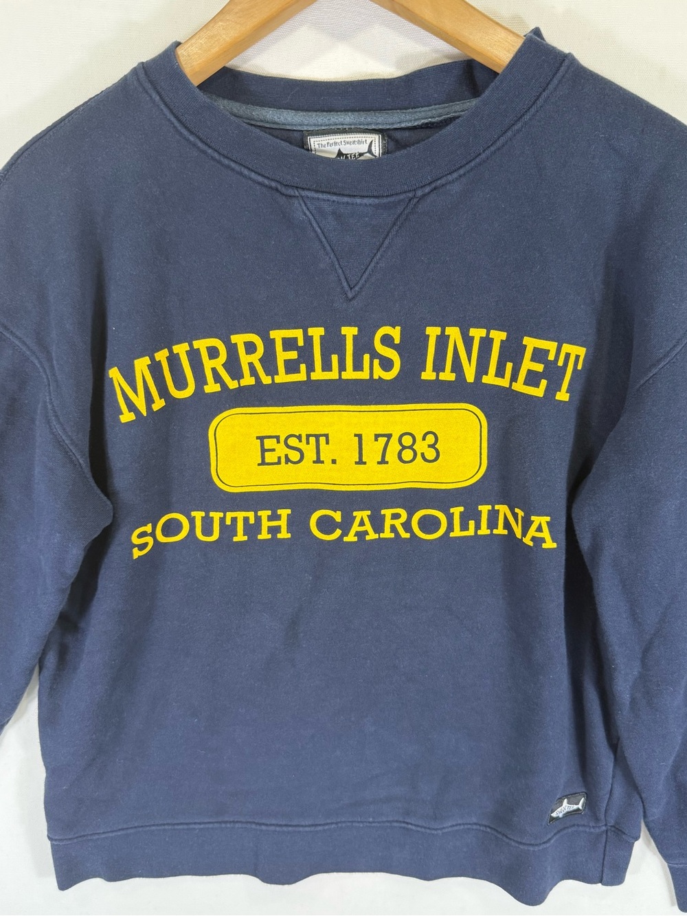 Murrells Inlet Navy Crewneck Sweatshirt by Southern Marsh